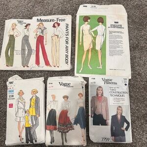 Vintage Women's Vogue Sewing Patterns
